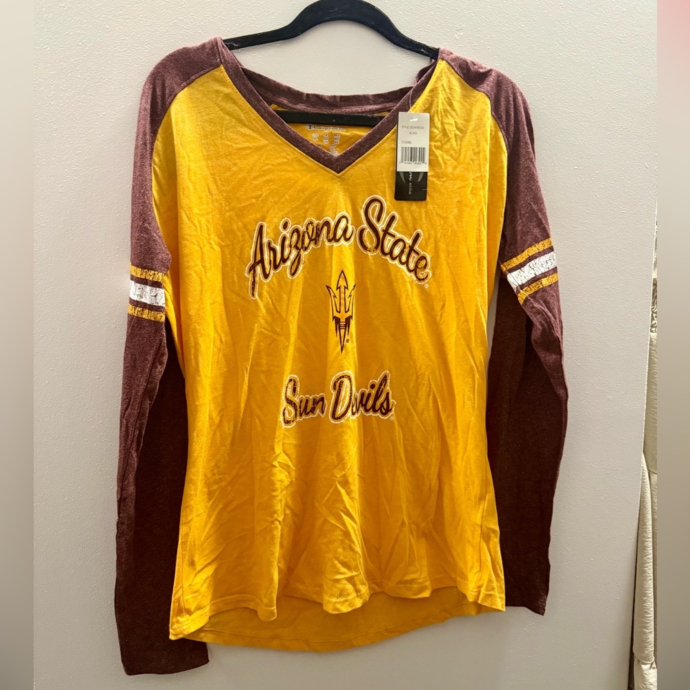 FINAL PRICE - NWT ASU long sleeve tee🌈